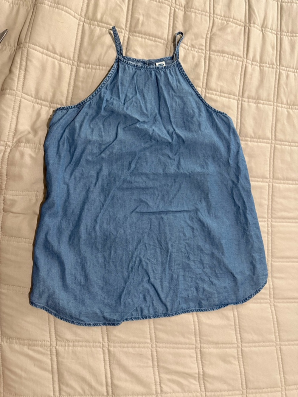 Old Navy Blue Denim Halter Camisole